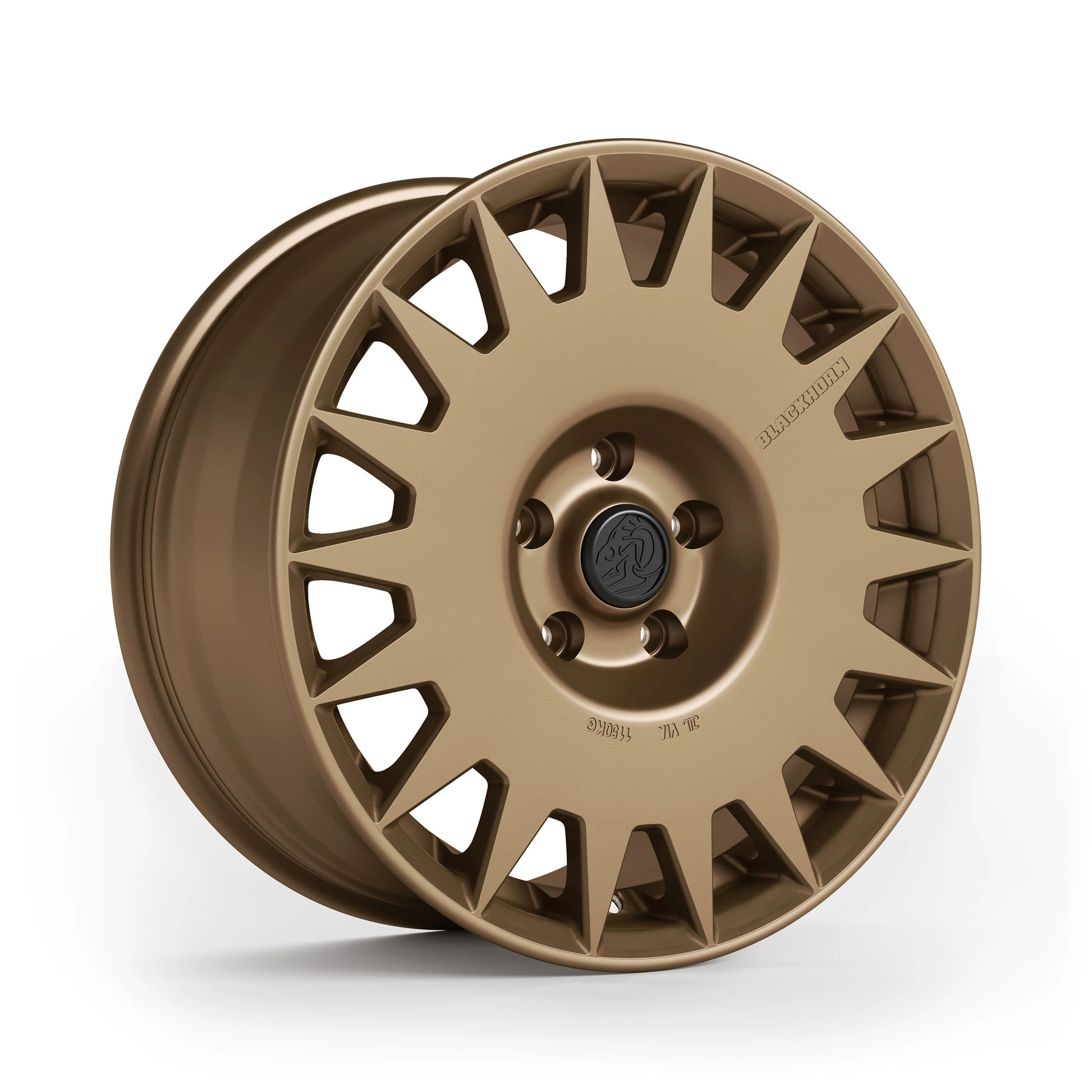 Corner View of Blackhorn Offroad GR17 5 Lug Variants in Coyote or Satin Bronze in 17x8.0