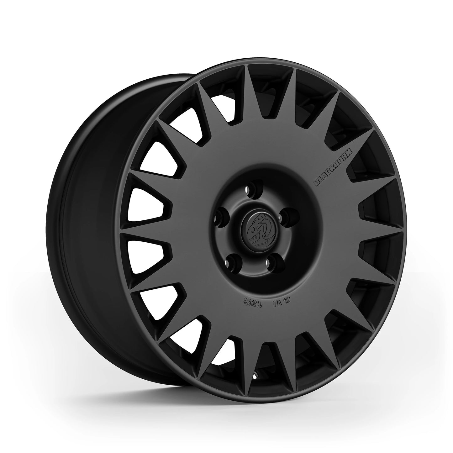 Corner View of Blackhorn Offroad GR17 5 Lug Variants in Obsidian or Matte Black in 17x8.0