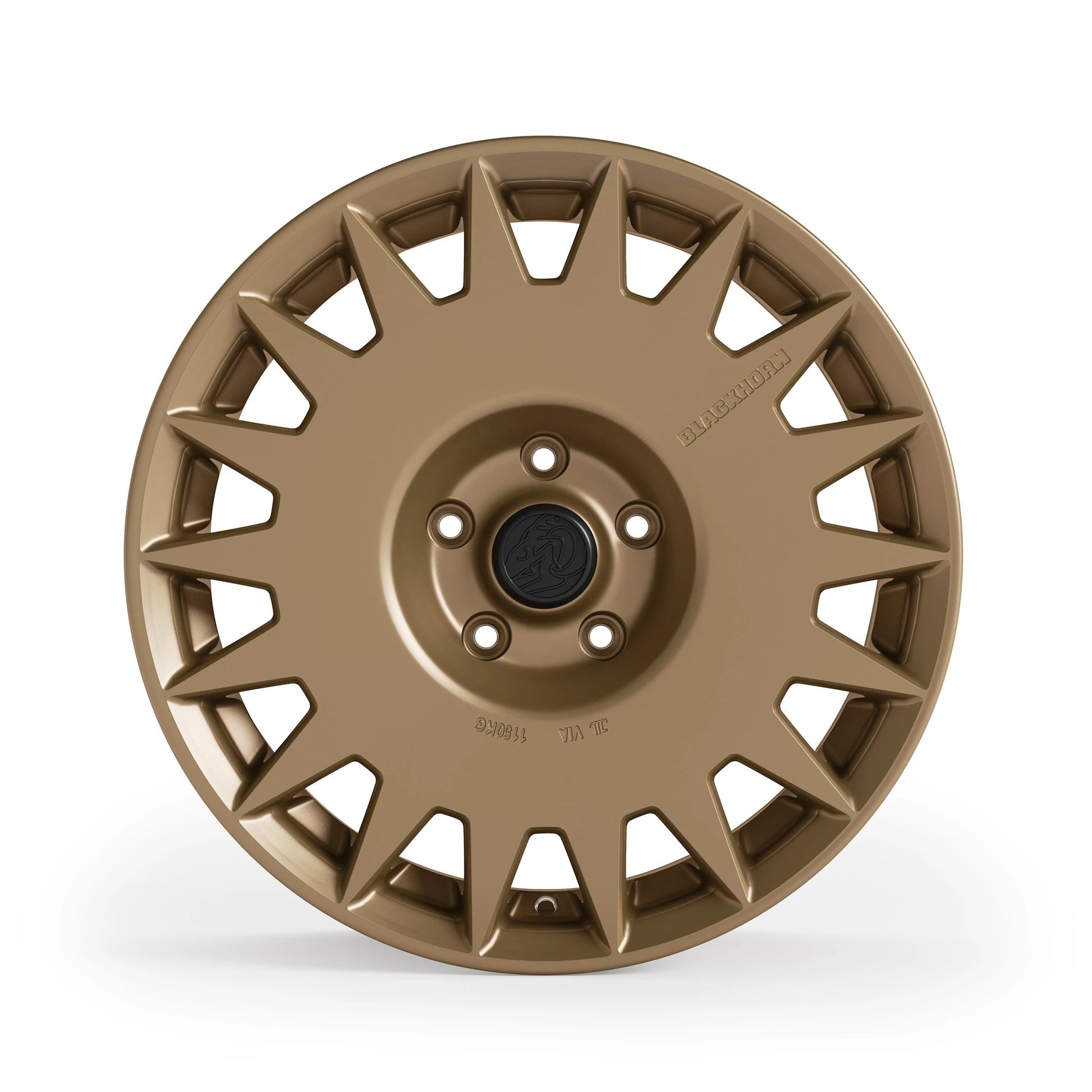 Front View of Blackhorn Offroad GR17 5 Lug Variants in Coyote or Satin Bronze in 17x8.0