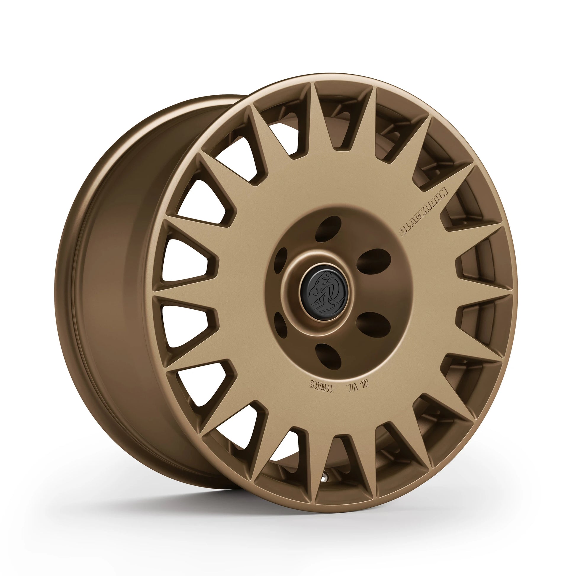 Corner View of Blackhorn Offroad GR17 6 Lug Variants in Coyote or Satin Bronze in 17x8.5