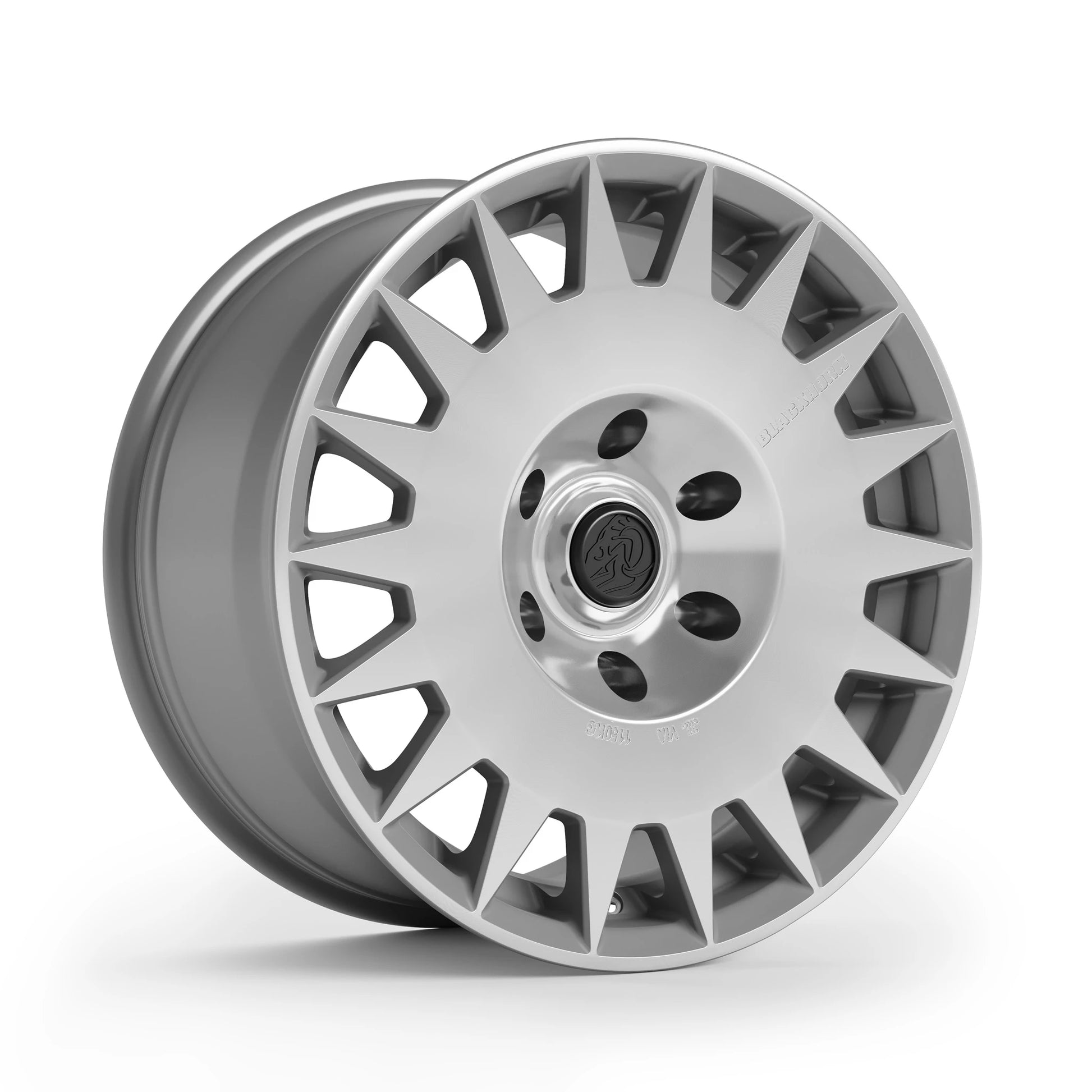 Corner View of Blackhorn Offroad GR17 6 Lug Variants in Prism or Machined Clear in 17x8.5