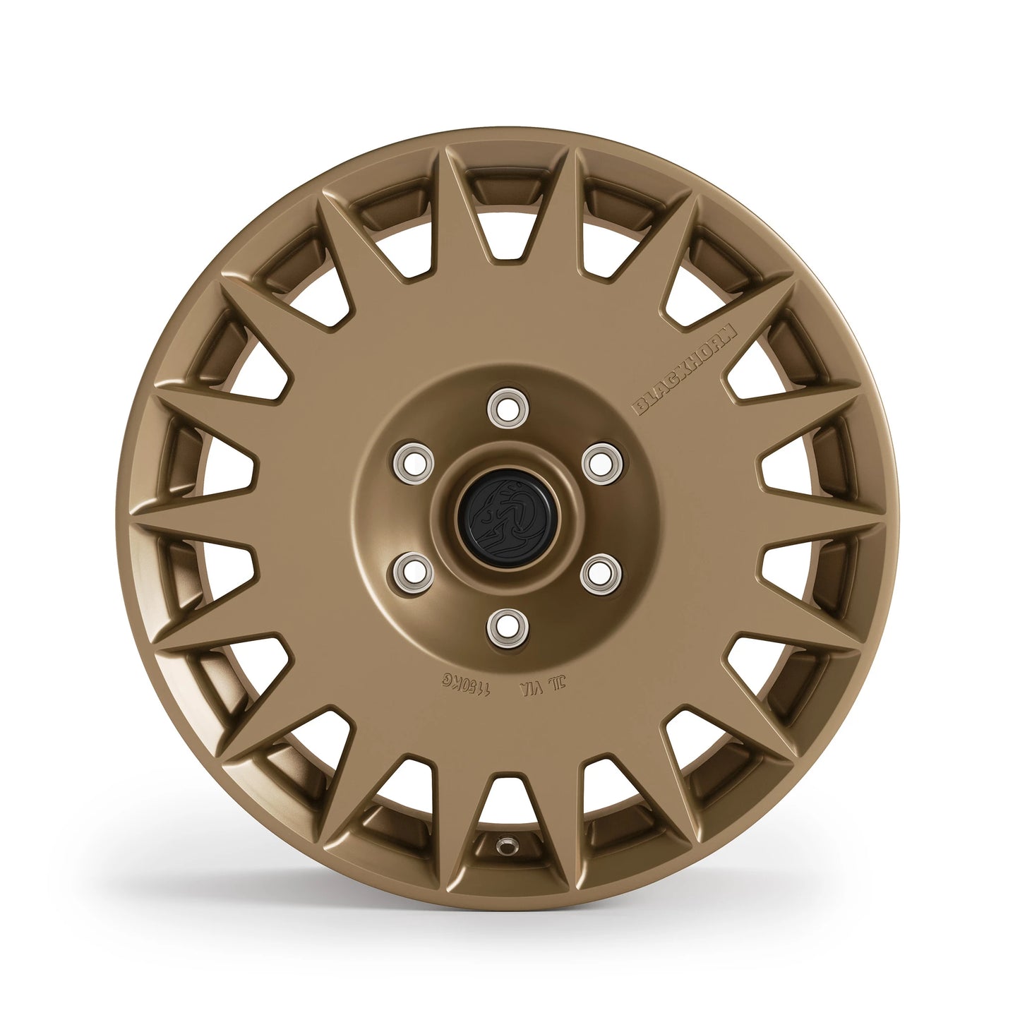 Front View of Blackhorn Offroad GR17 6 Lug Variants in Coyote or Satin Bronze in 17x8.5