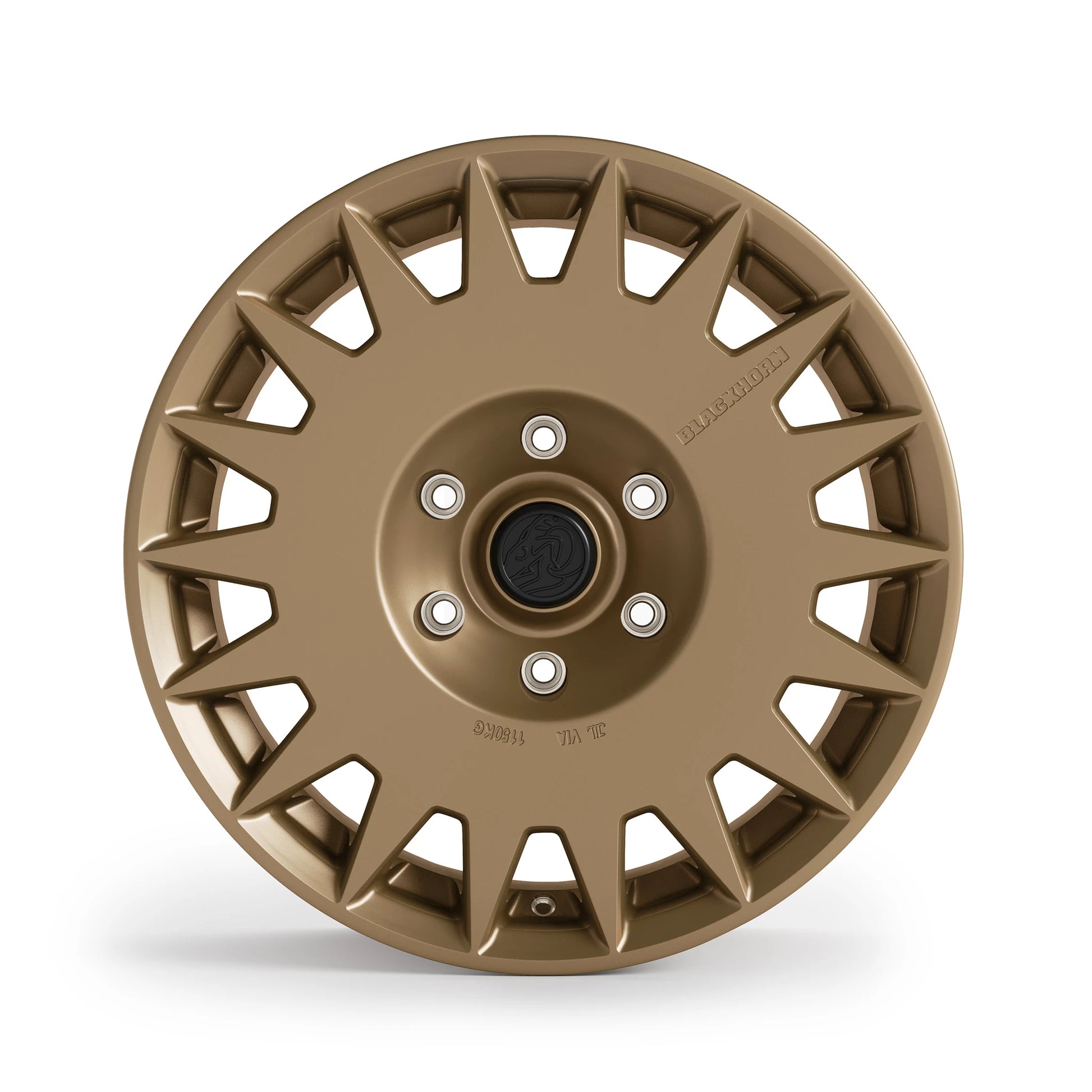 Front View of Blackhorn Offroad GR17 6 Lug Variants in Coyote or Satin Bronze in 17x8.5