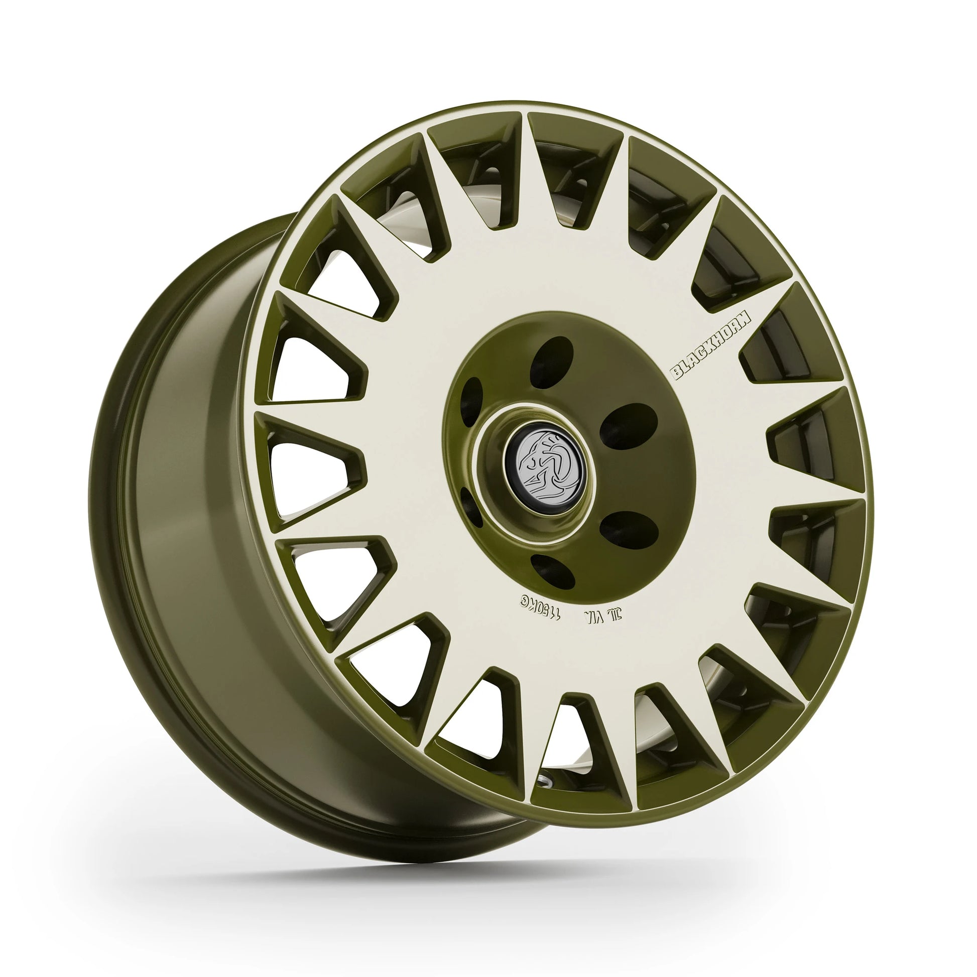 Hero View of Blackhorn Offroad GR17 6 Lug Variants in Ranger Green (Exclusive for GR17) in 17x8.5