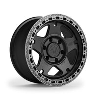 Blackhorn Offroad NS5 MBF 17x8.0 forged beadlock wheel in Obsidian Matt Black finish with aggressive off road styling