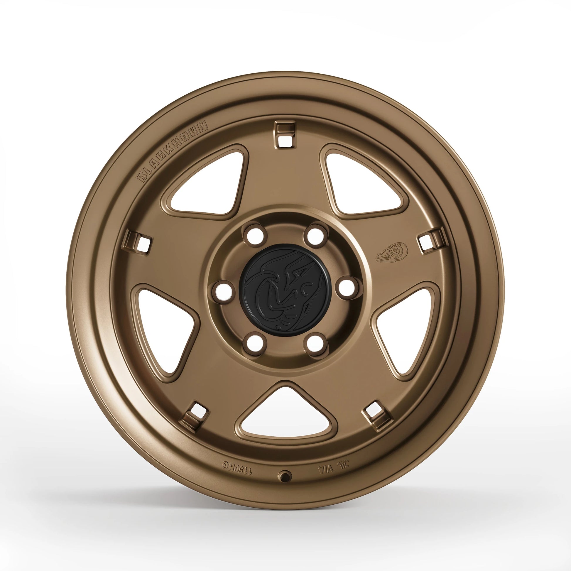 Front View of Blackhorn Offroad NS5 in Coyote or Satin Bronze in (17x8.5)