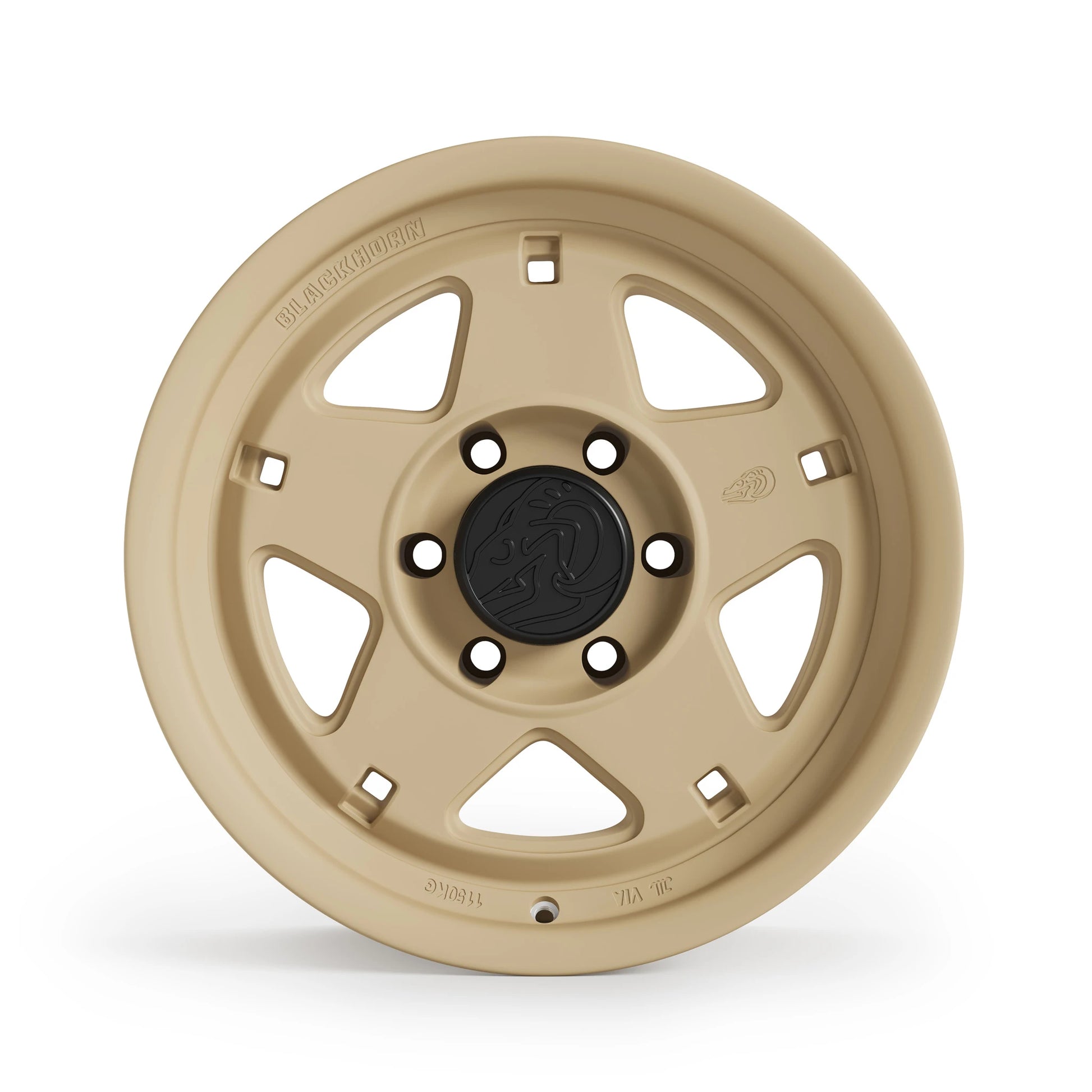 Front View of Blackhorn Offroad NS5 17x9.0 in FDE or Flat Dark Earth