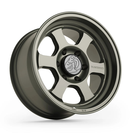 Hero View of Blackhorn Offroad AR6 in ODG or Olive Drab Green in 17x9