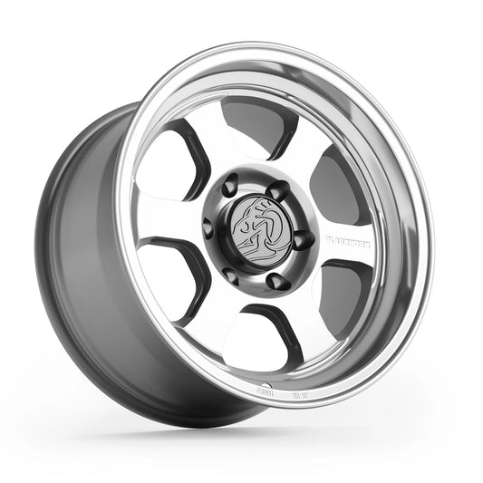 Hero View of Blackhorn Offroad AR6 in Prism or Machined Clear in 17x9