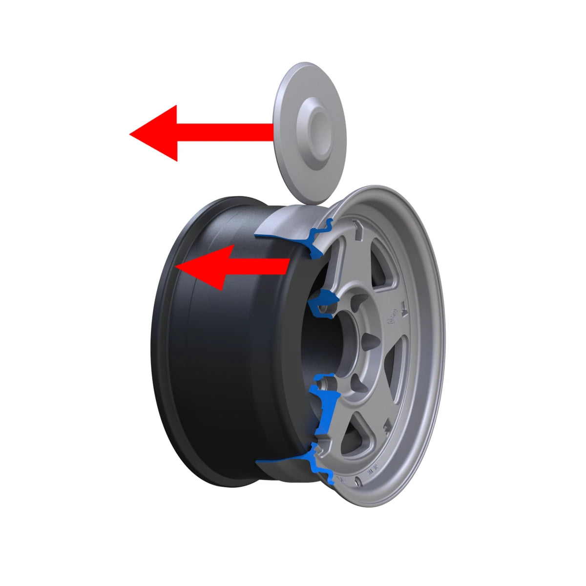 Blackhorn Offroad Wheels Flow Form Manufacturing Process Step 2 Roller Start Spin with High Heat and Pressure to Form Barrel
