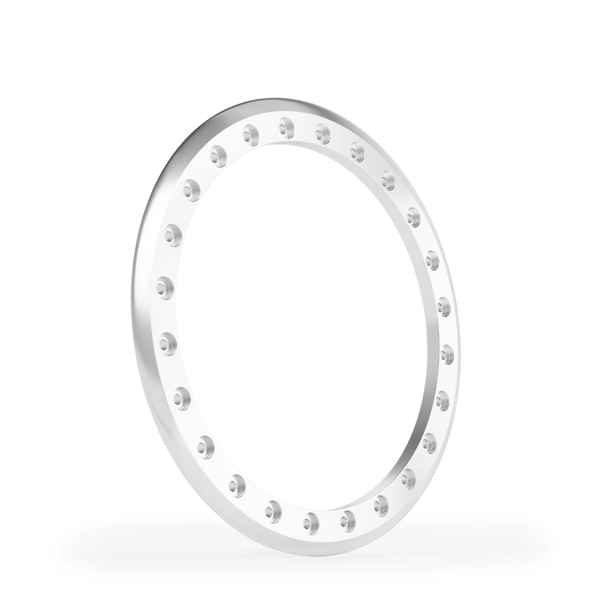 Classic clean-line beadlock ring in anodized finish, forged 6061-T6 aluminum with 24-hole pattern for MBF wheels.