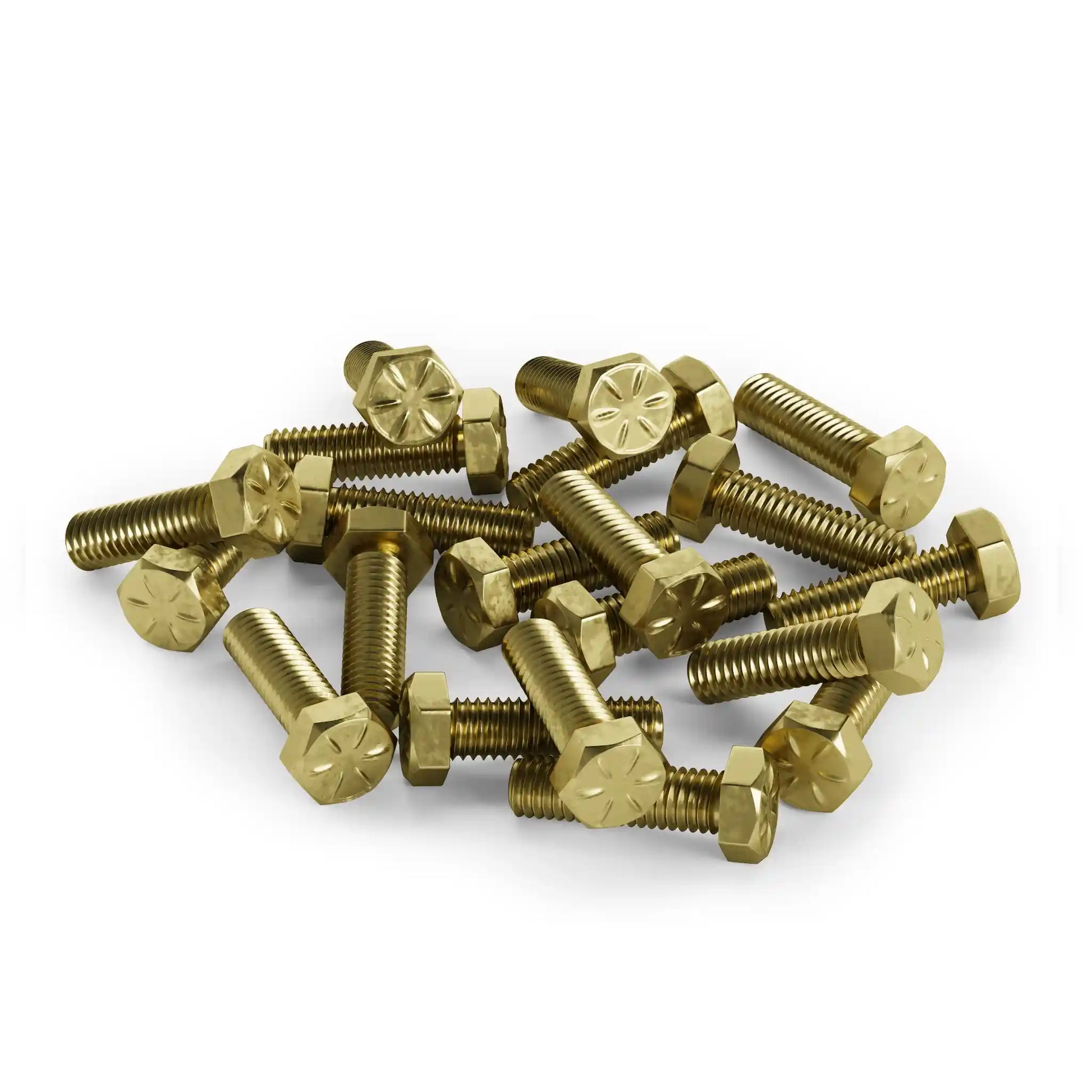 Zinc plated Grade 8 3/8"-16 bolts, 1.25" length, beadlock hardware for MBF beadlock ring.