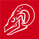 Blackhorn Offroad Square Logo in Red with Bighorn Skull
